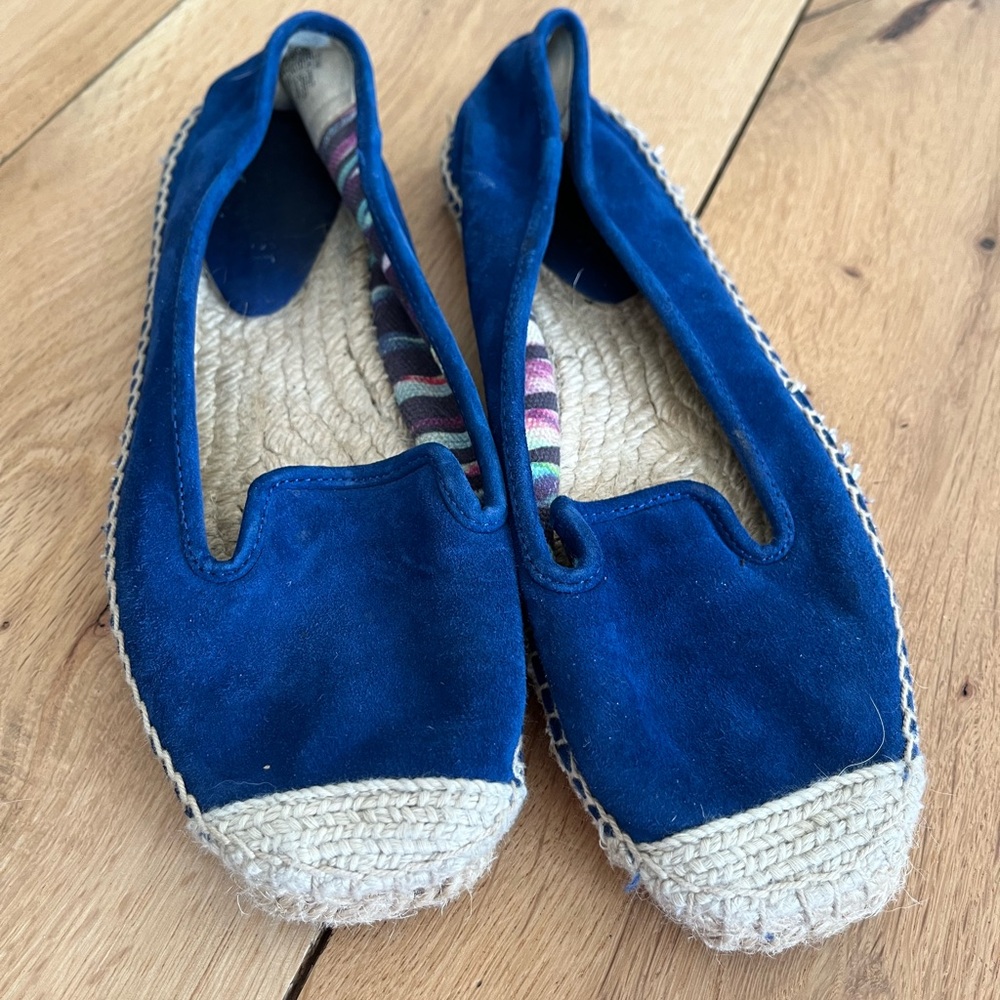 Nine West Blue Espadrille Flats